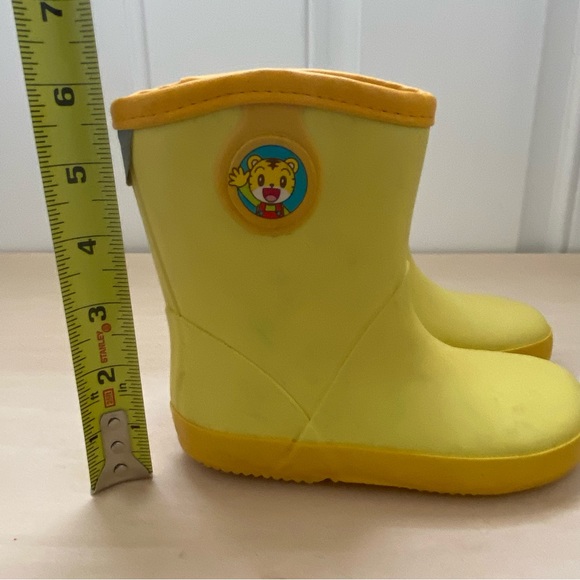 Shimajiro Toddler Rain Boots Yellow Size Japan 16 / US 8 (Tiger Boy) Pre-Owned - Picture 7 of 8